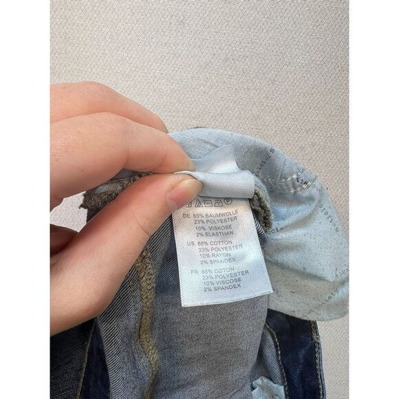 Articles Of Society Women's Sarah Distressed Jeans Stretch Denim Size 27 Blue - Picture 5 of 13